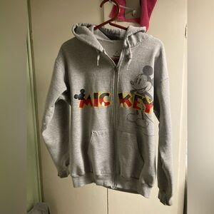 Mickey Mouse hooded zip up jacket Small.